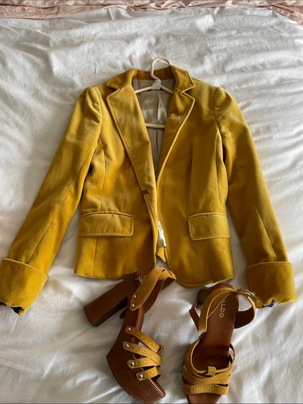 J. Crew Women’s Mustard Yellow Blazer Jacket size 4